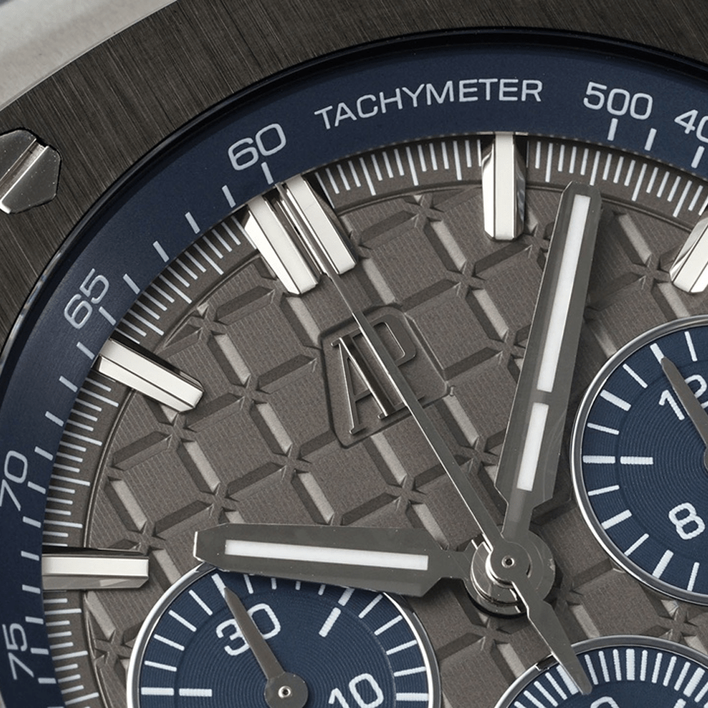 오데마피게 로얄오크 오프쇼어 크로노그래프 그레이 다이얼 SS 그레이 러버 밴드 44mm 26420