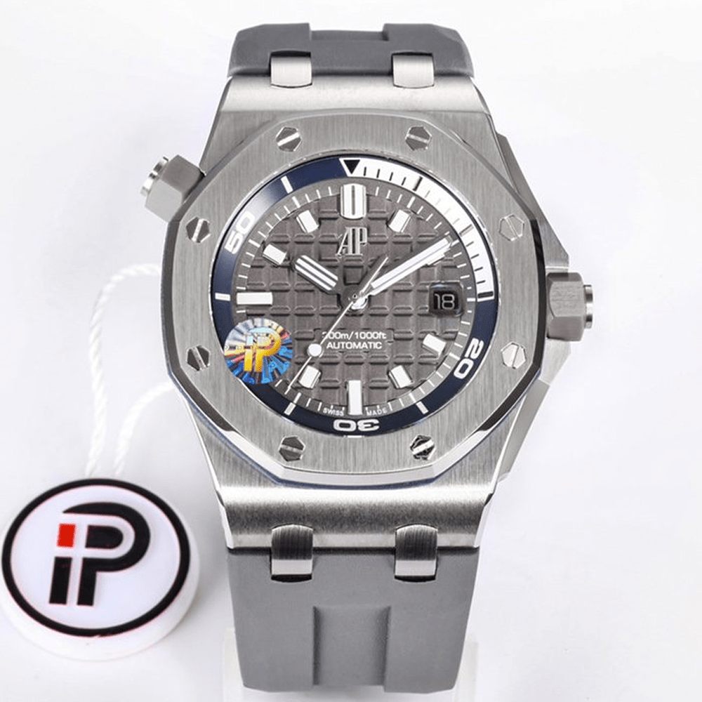 오데마피게 로얄오크 오프쇼어 다이버 그레이 다이얼 그레이 러버 스트랩 42mm 15720ST