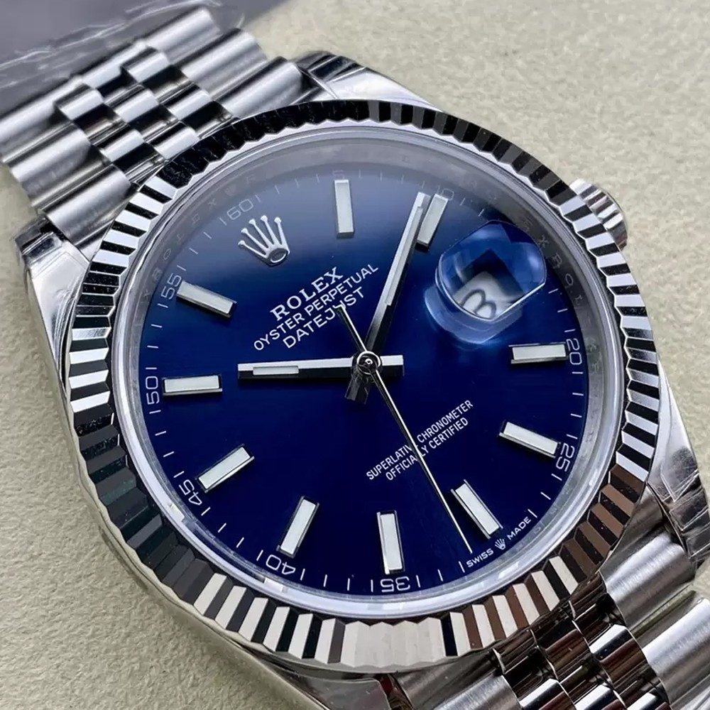 롤렉스 데이저스트 청판 다이얼 바인덱스 SS 쥬빌레 41mm 최신 V2버전 126334