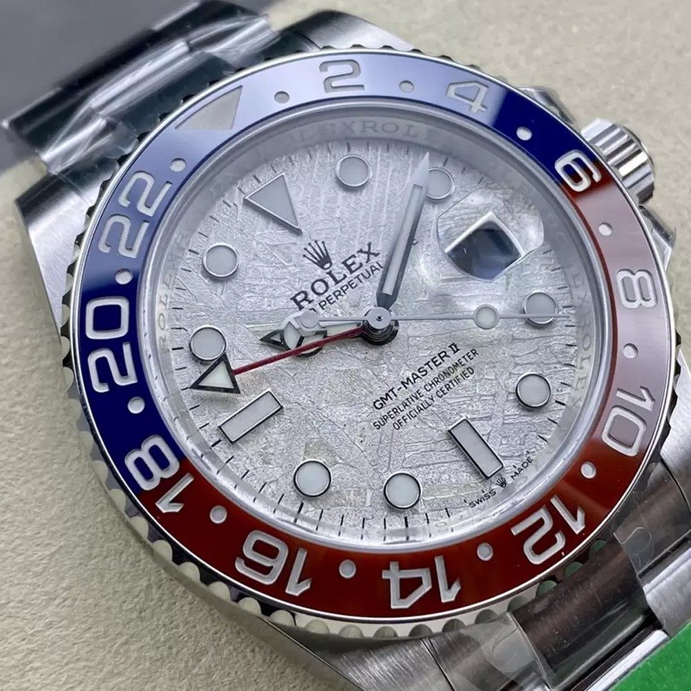 롤렉스 GMT 마스터2 펩시 운석 메테오 다이얼 오이스터 브레이슬릿 40mm 126719 BLRO