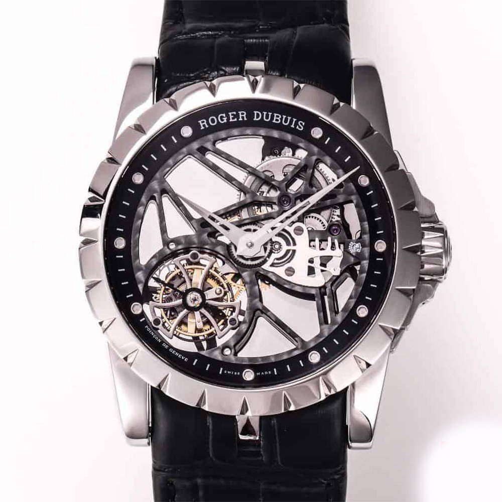로저드뷔 엑스칼리버 투르비옹 스켈레톤 다이얼 티타늄 V4버전 45mm RDDBEX0260
