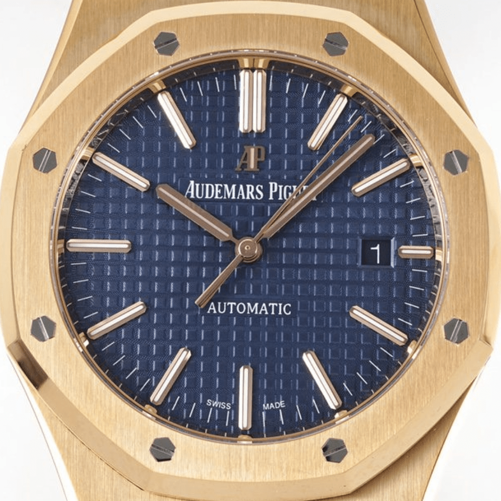 오데마피게 로얄오크 플라잉 블루 다이얼 로즈골즈 금통 41mm 15400OR