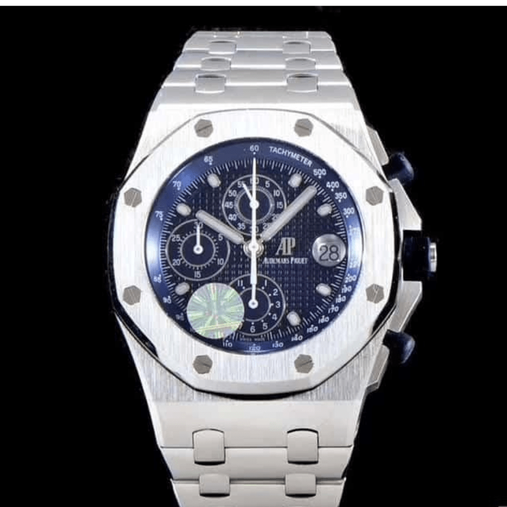 오데마피게 로얄오크 오프쇼어 블루 다이얼 스틸 SS 브레이슬릿 42mm 25주년 한정판 26237ST