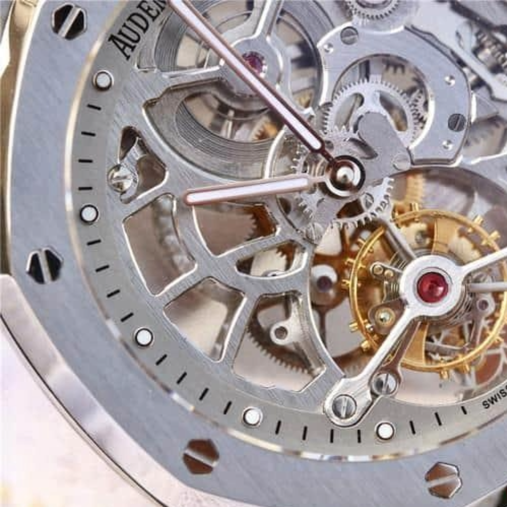 오데마피게 로얄오크 Extra-Plate 스켈레톤 투르비옹 스틸 SS 브레이슬릿 V2 41mm 26518