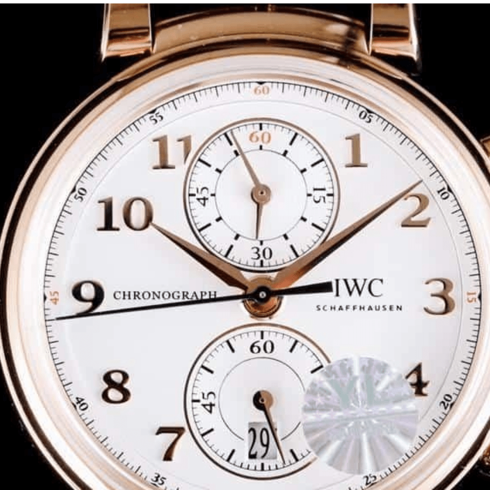 IWC 라우레우스 스포츠 재단 한정판 스폐셜 에디션 로즈골드 레더 스트랩 42mm IW3934