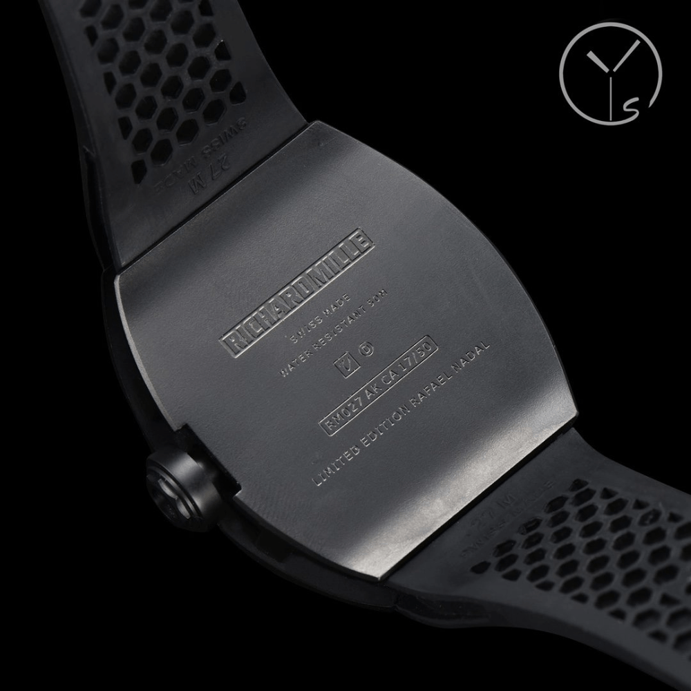 리차드밀 라파엘 나달 블랙 세라믹 투르비옹 블랙 러버 스트랩 RM027
