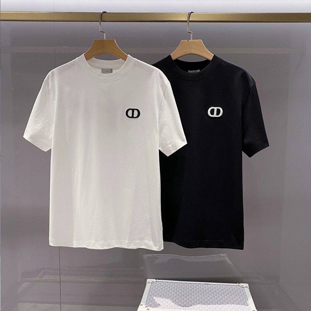 디올 24SS 자수로고 반팔 티셔츠