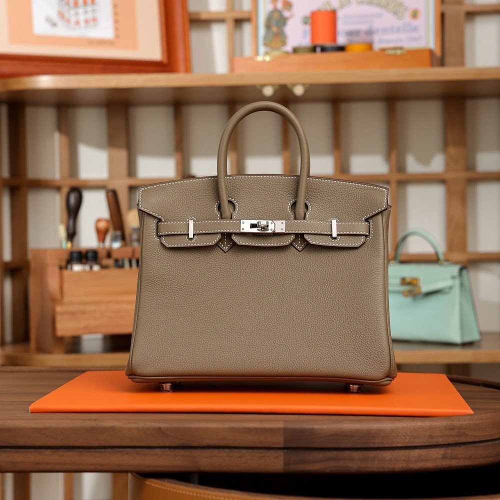 에르메스 올수공 버킨 25 토고 에토프 실버 버클
