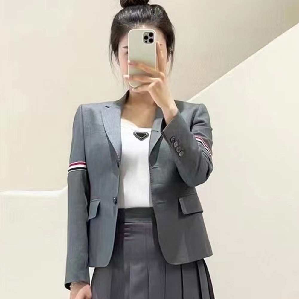 톰브라운 암밴드 리본 블레이저