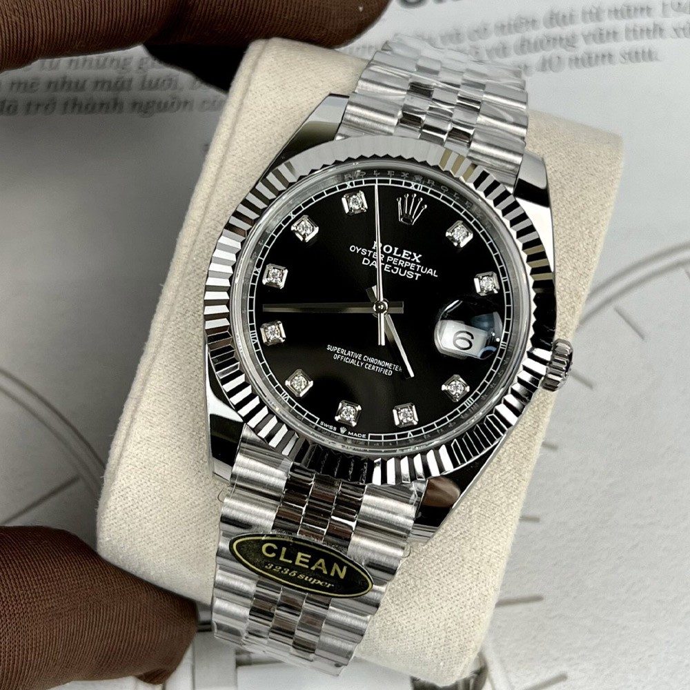 롤렉스 데이저스트 검판 다이얼 10P 다이아 SS 쥬빌레 41mm 126334