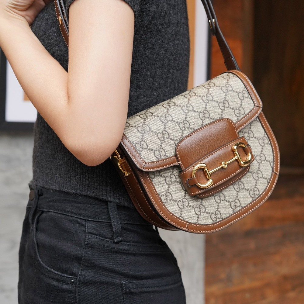 구찌 홀스빗 1955 라운드 미니 숄더백 760191