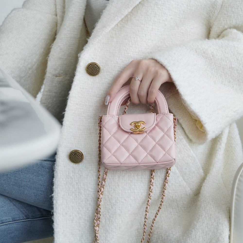 팬더샵 샤넬 23FW 켈리백 스몰 핑크 금장 AS4416