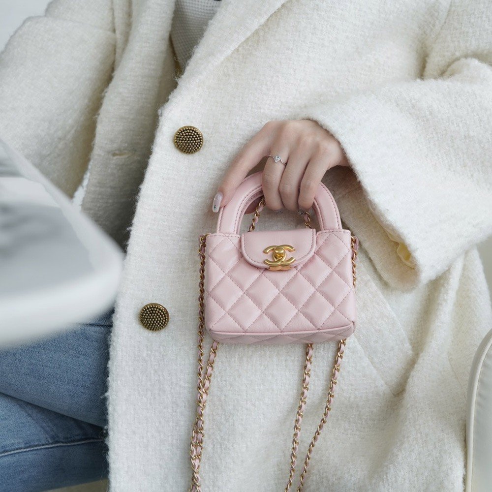 팬더샵 샤넬 23FW 켈리백 스몰 핑크 금장 AS4416