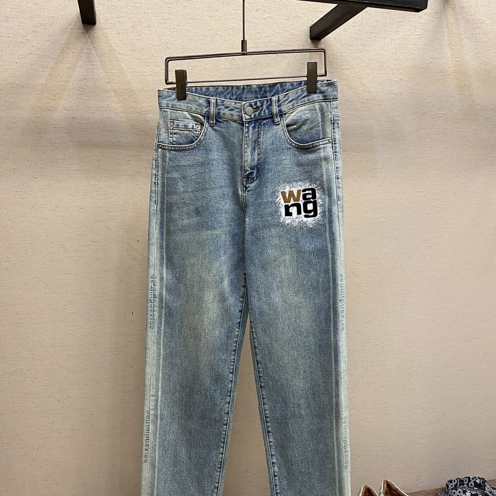 알렉산더왕 프린팅 데님 팬츠