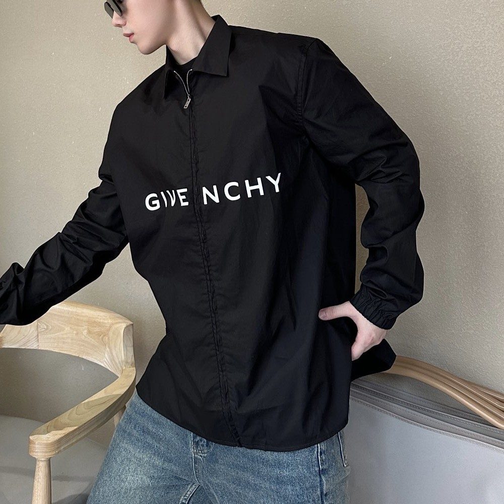 지방시 24SS 기본 로고 프린팅 윈드 집업