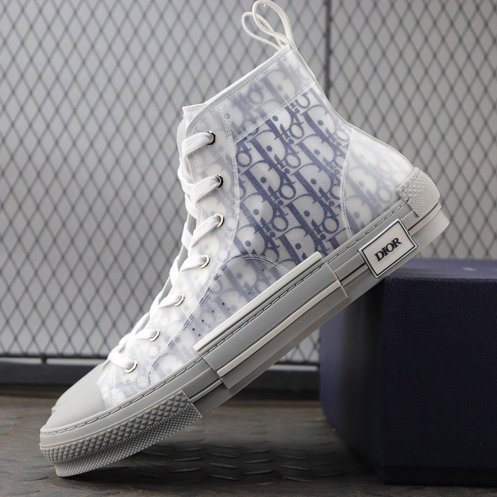 디올 B23 하이 오블리크 캔버스 블루