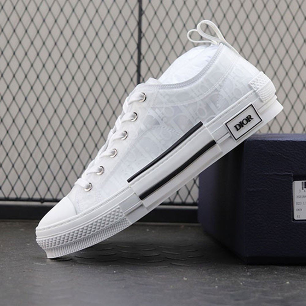 디올 b23 오블리크 로우 스니커즈 화이트