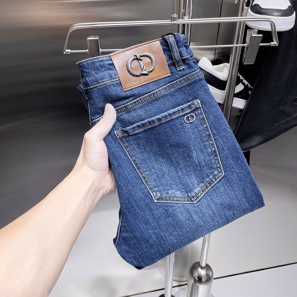 디올 24 FW CD 메탈 로고 데님 팬츠