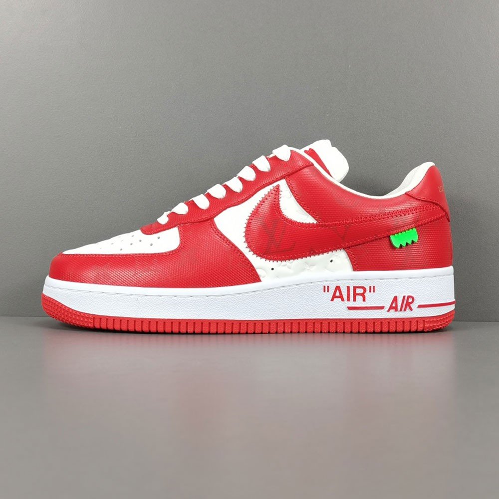 루이비통 X 에어포스 1 로우 레드 화이트