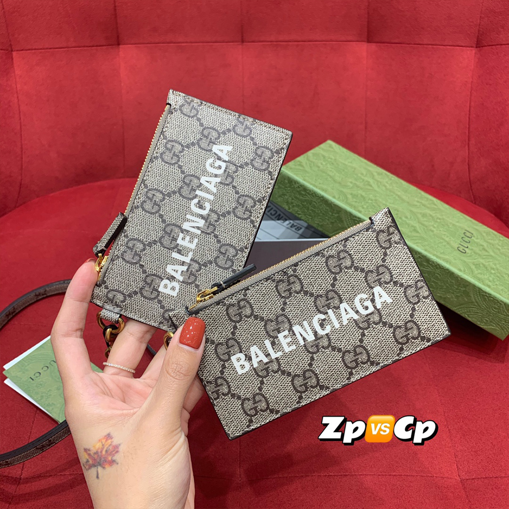 구찌 x 발렌시아가 스트랩 카드지갑 681706