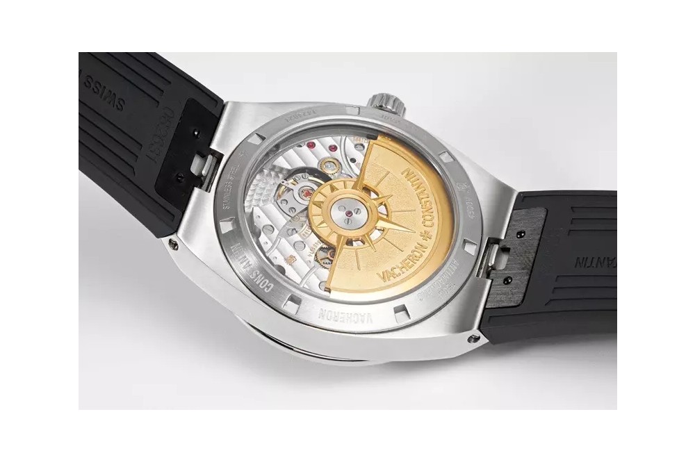 바쉐론 콘스탄틴 오버시스 실버 다이얼 러버 스트랩 41mm 4500V/110A-B126