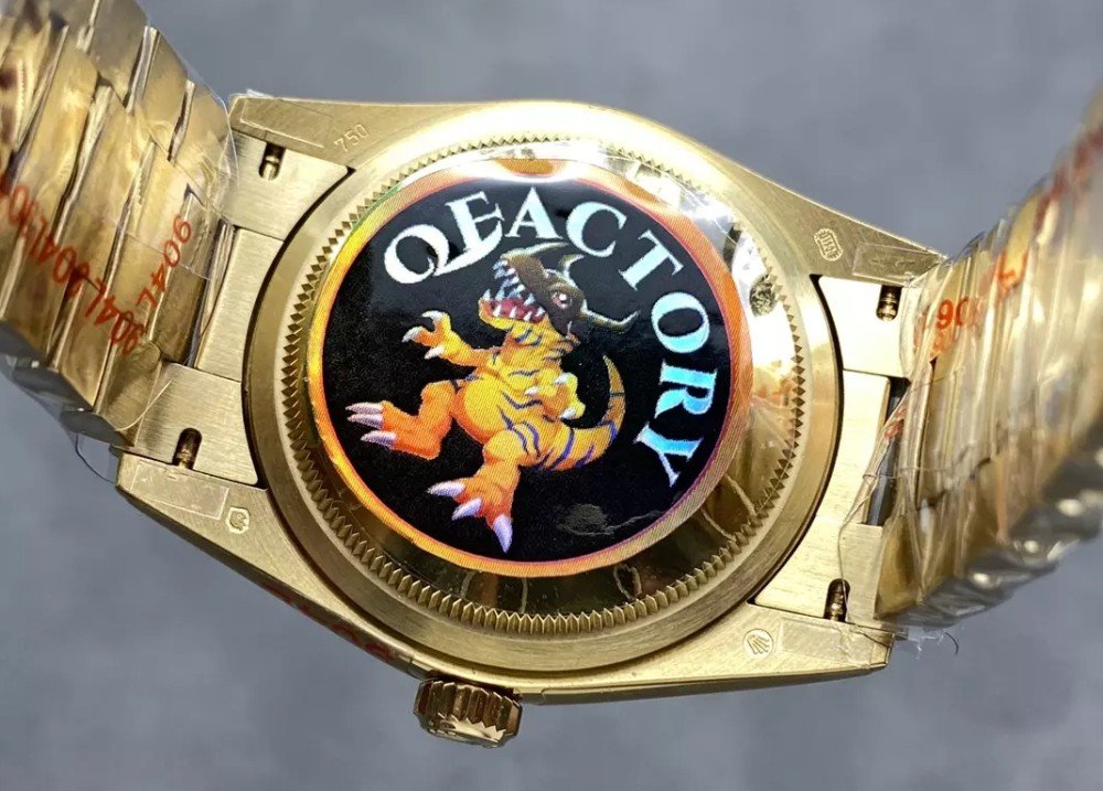 v5 롤렉스 데이데이트 그린 옴브레 다이얼 10P다이아 옐로우골드 금통 36mm 128238