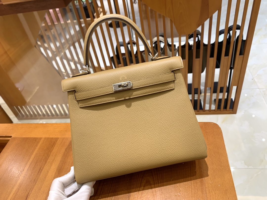 올수공 에르메스 켈리 25 토고 비스킷 실버 버클