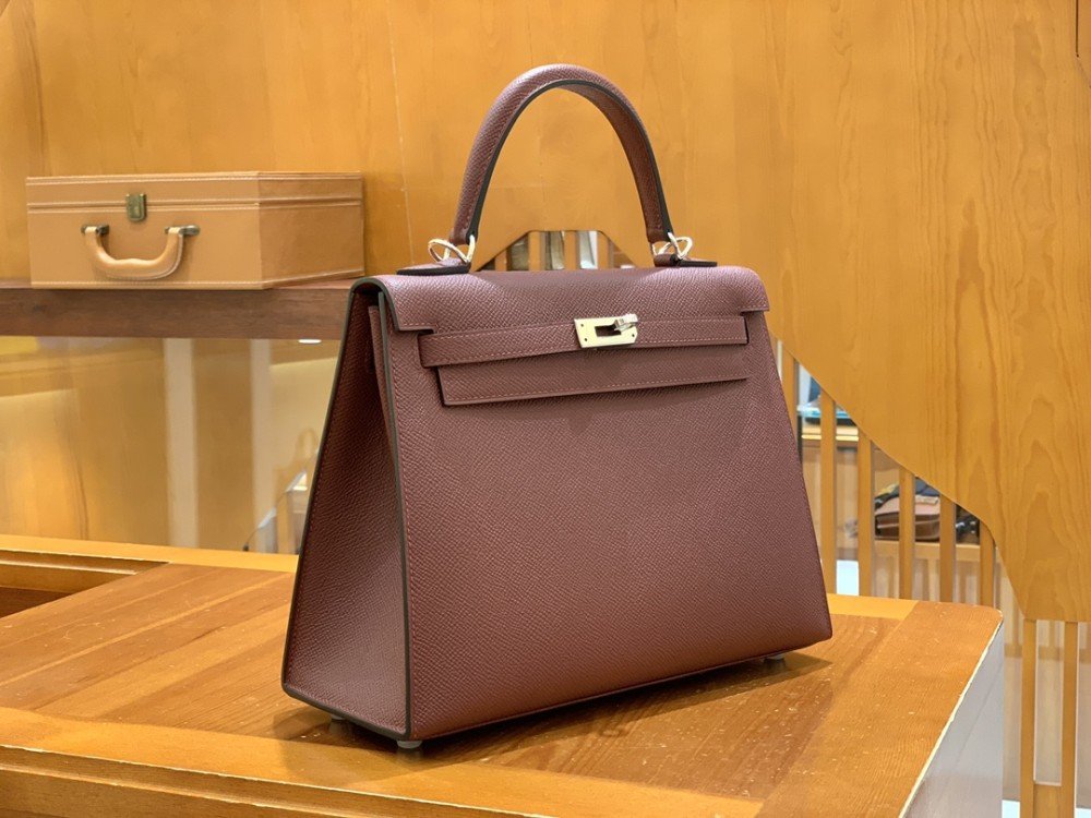 올수공 에르메스 켈리 25 엡송 버건디 실버 버클