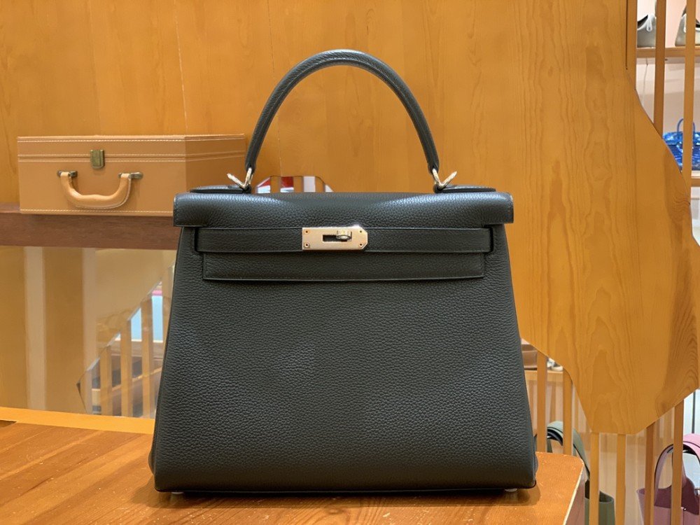 올수공 에르메스 켈리 28 토고 블랙 실버 버클