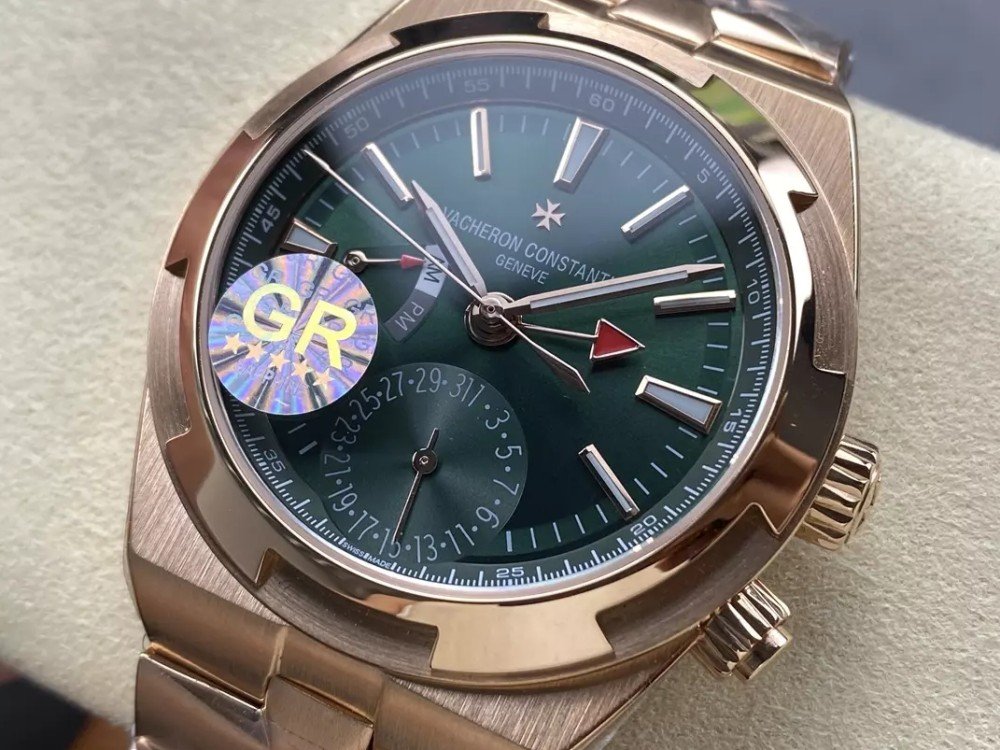 바쉐론 콘스탄틴 오버시즈 듀얼 타임 그린 다이얼 로즈골드 금통 41mm 7920V