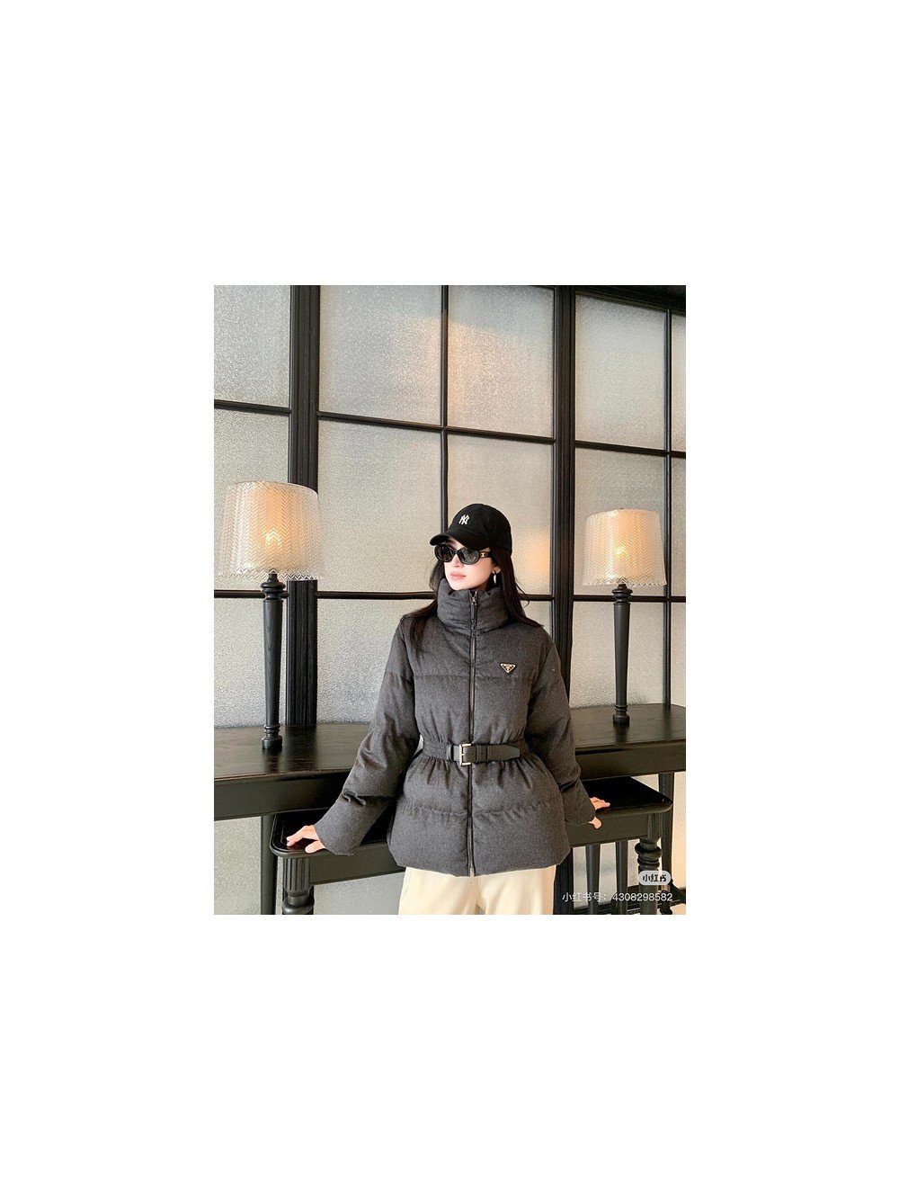 프라다 프란넬 다운 자켓