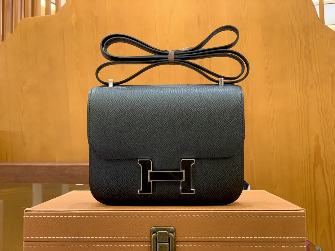 올수공 에르메스 콘스탄스 18 블랙 앱송 에나멜 버클