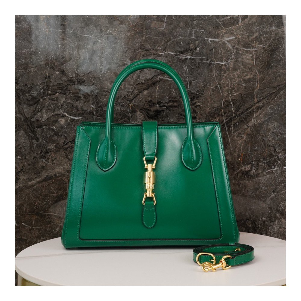 구찌 재키 1961 미디엄 토트백 그린