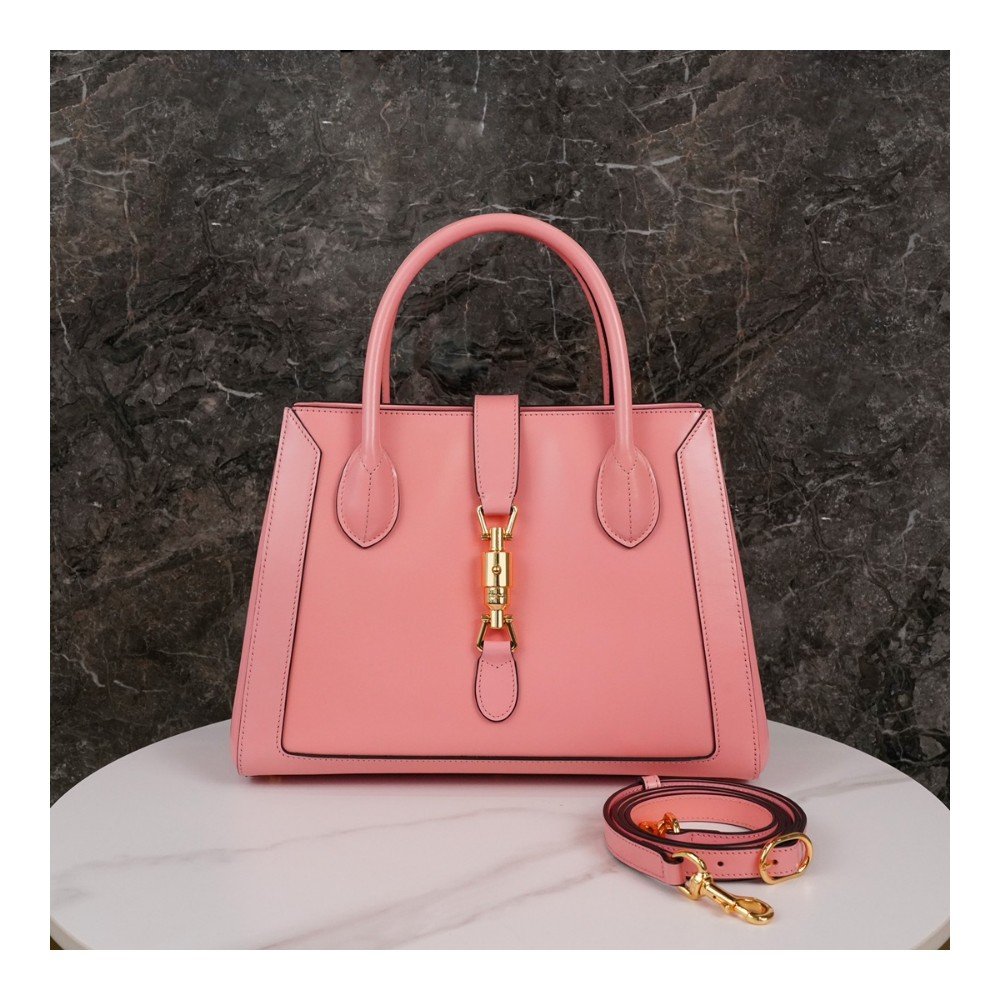 구찌 재키 1961 미디엄 토트백 라이트 핑크