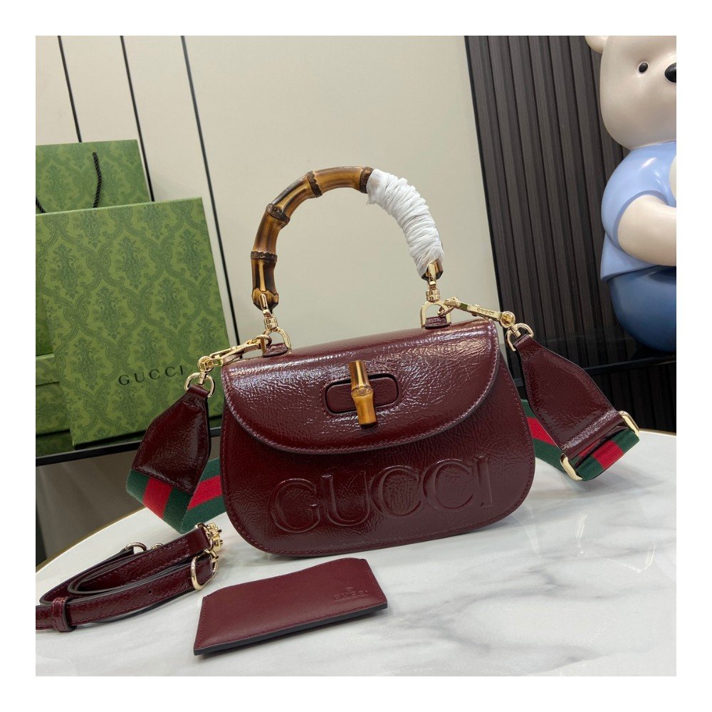 구찌 Gucci Bamboo 1947 스몰 여성용 크로스백 토트백 675797