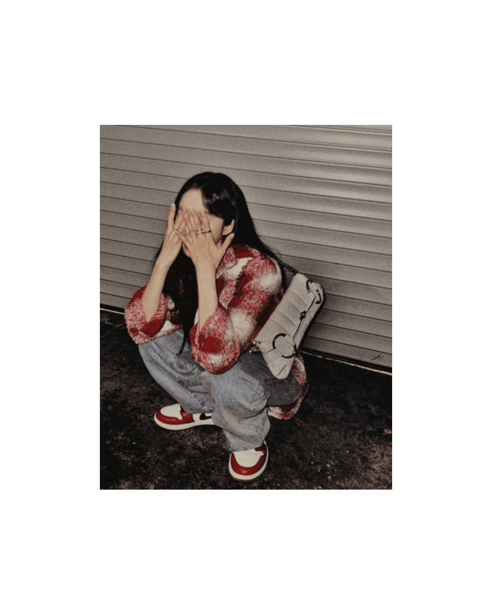 [이청아 PICK] 구찌 홀스빗 체인 미디엄 숄더백 화이트