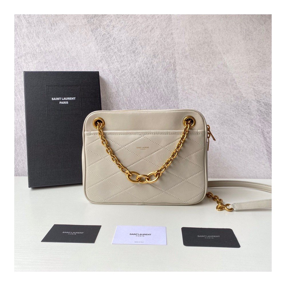 22SS 생로랑 669308 1EL07 9207 숄더백 화이트