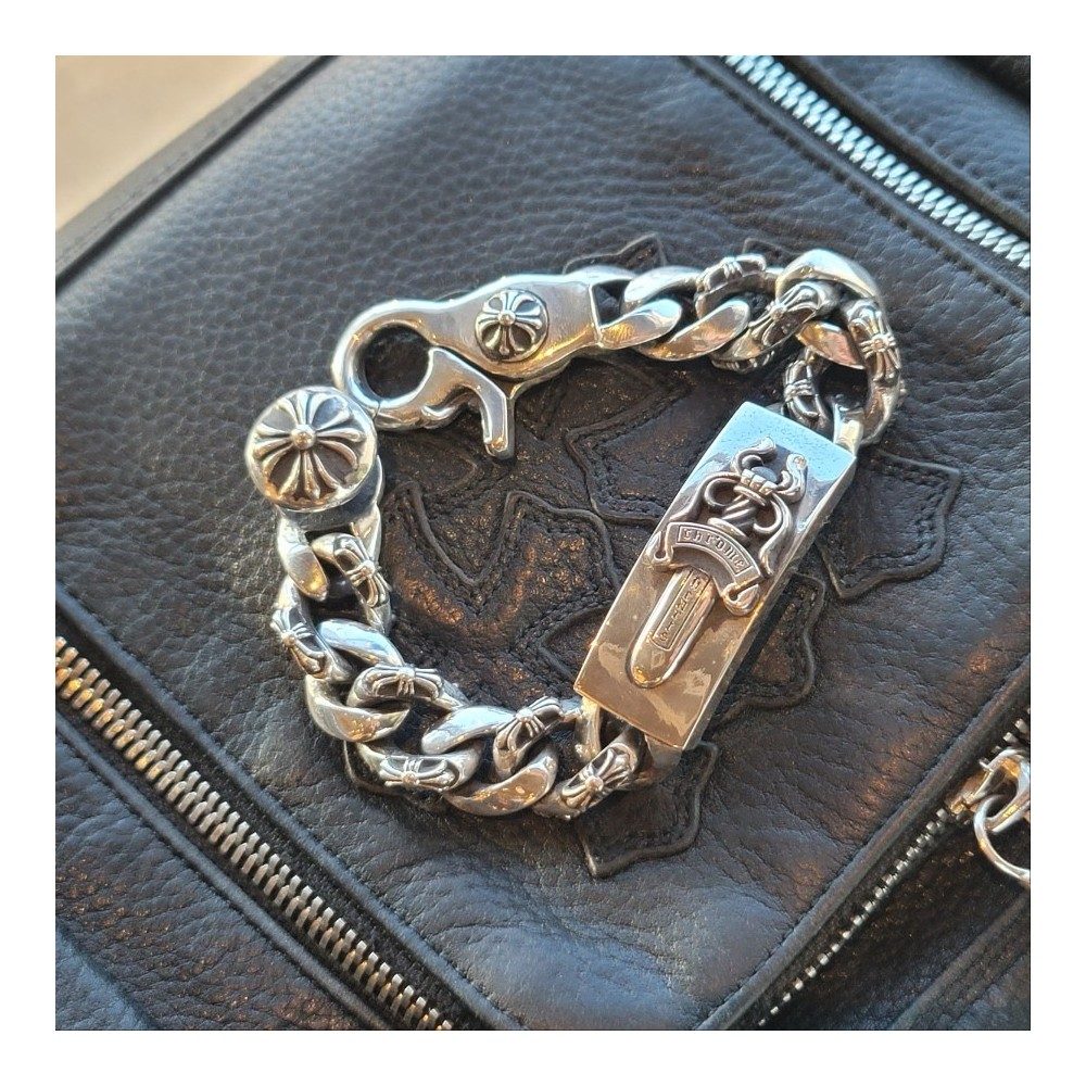 Chrome Hearts 크롬하츠 대거 팔찌 ID 집게 팔찌