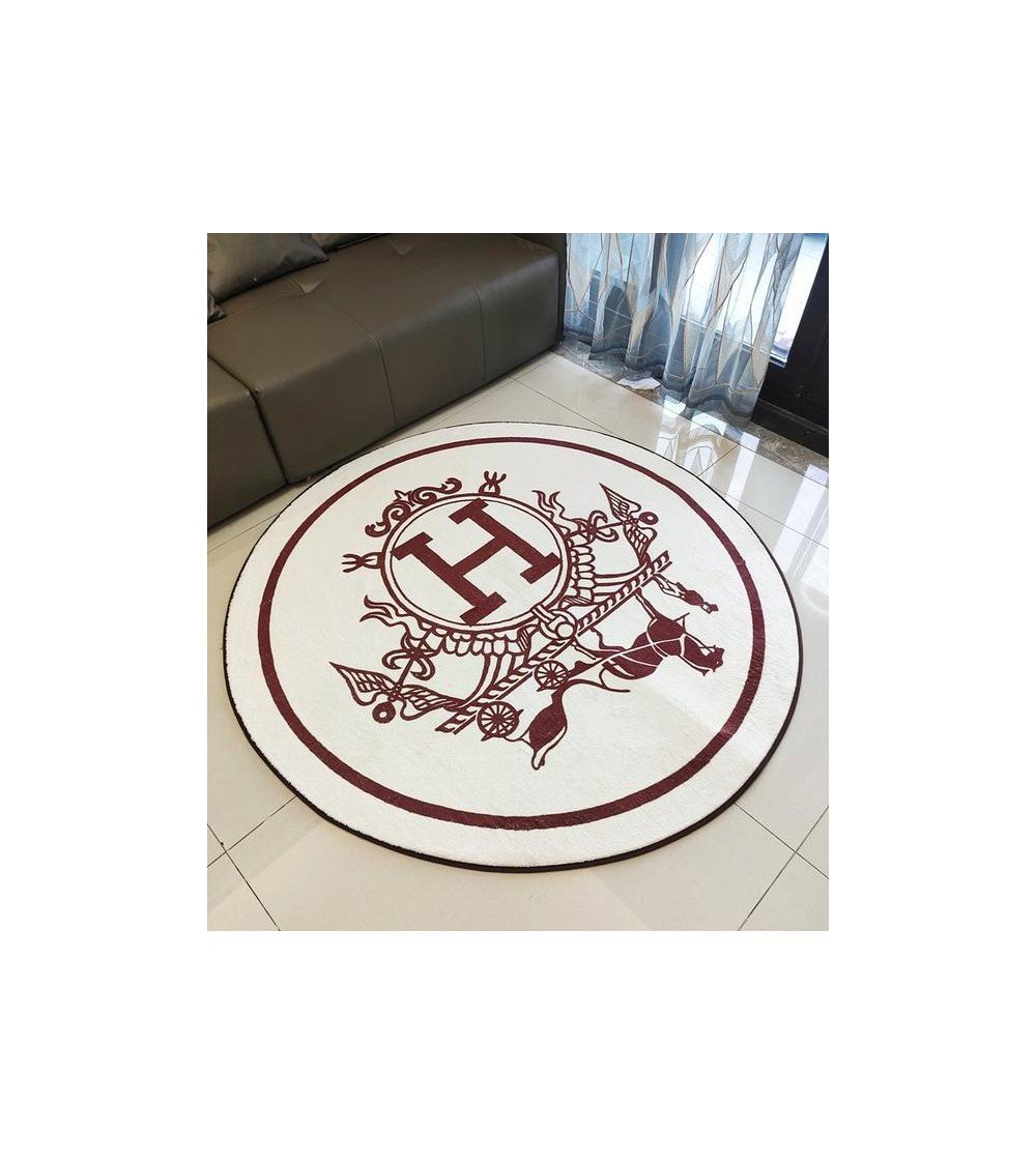 캐시미어 원형 카펫 러그