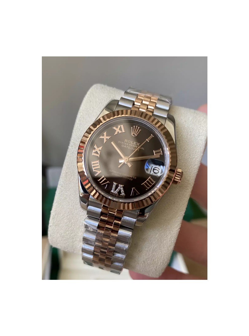 롤렉스 여성용 데이저스트  블랙 로만 다이얼 콤비SS/RG 31mm 278271