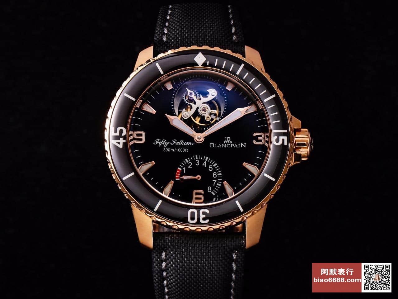 블랑팡 피프티 패덤즈 키네틱 에너지 디스플레이 투르비옹 얼티밋 에디션 로즈골드 45mm 5025-3630-52A