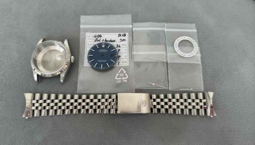 롤렉스 데이트저스트 36 청판 무브먼트 제외 올 정품 커스텀 제품