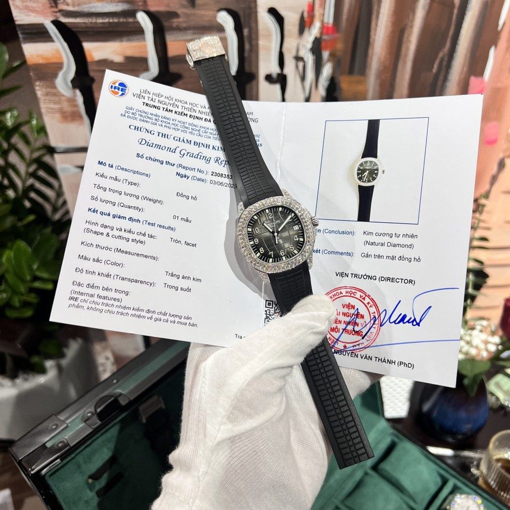 파텍필립 아쿠아넛 천연 다이아 세팅 5167