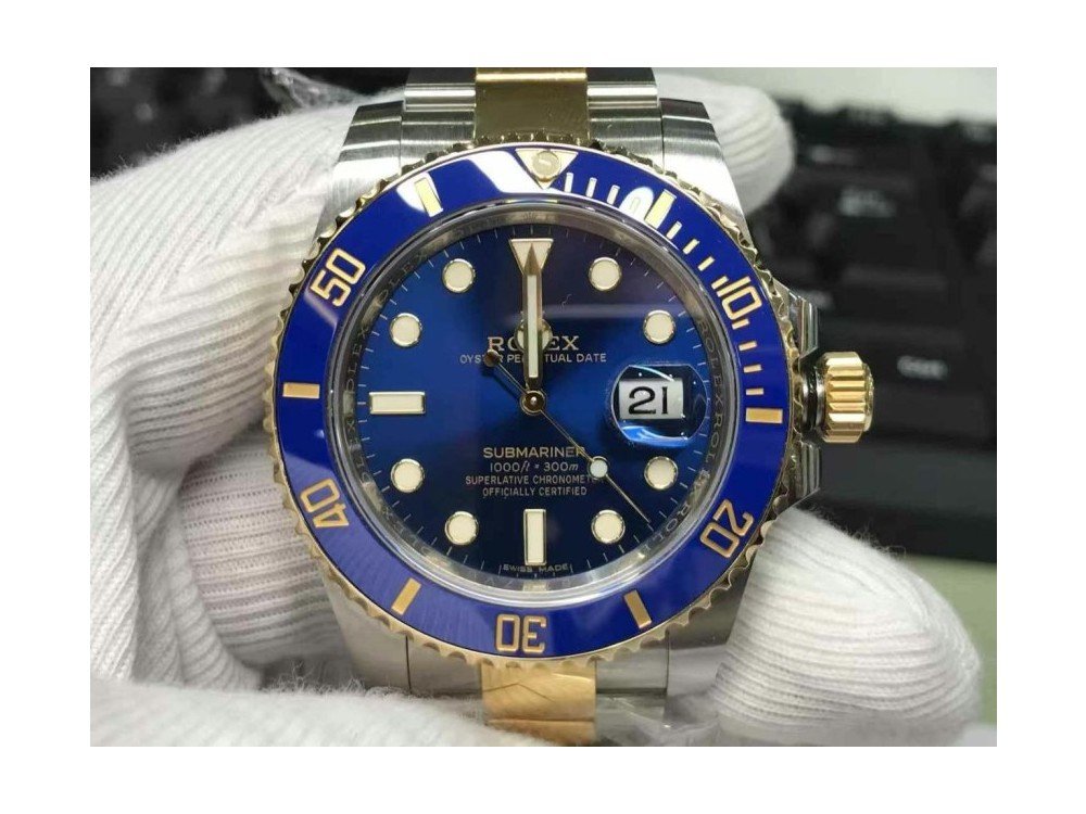 [커스텀 제작] 클린공장 베이스 롤렉스 서브마리너 청콤 116613LB